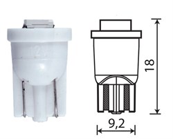 Маяк Лампа диодная бесцокольная белая  5w   прожектор   12t10-w1smd - фото 245086