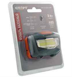 Старт Loe 203-c1 Grey Фонарь на голову  3xR03, 3 режима   4680024817400 - фото 367476