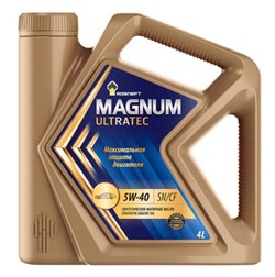 Роснефть Magnum Ultratec 5W40 Масло моторное синтетическое  4л   40815442 - фото 415963
