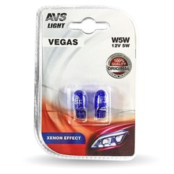 Avs Vegas Xenon Effect Набор ламп бесцокольных 5W  синие   a07432s - фото 447106