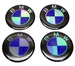 Эмблема на диски и колпаки BMW  60 мм   к-т 4 шт - фото 448731