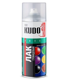 Kudo Ku-9002 Лак акриловый аэрозольный глянцевый  520мл - фото 450274