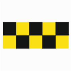 Наклейка такси-шашечки на пленке  15x30см - фото 451086