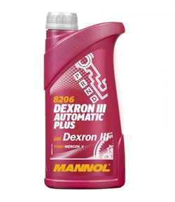 Mannol Dexron 3 Automatic Plus 8206 Масло трансмиссионное синт.  1л 34929 - фото 451468