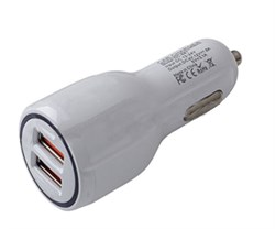Avs Uc-123 АЗУ  2 USB, 2.4A, Quick Charge - фото 451473