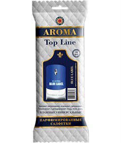 Aroma Topline №11 Blue Label Салфетки влажные парфюмированные - фото 451619