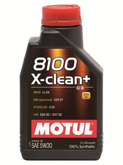 Motul 8100 X-clean+ 5W30 Масло моторное синтетическое  1л   106376 - фото 452166