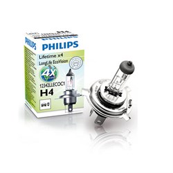 Philips 12342 Lleco Лампа галогеновая 60w55  H4   12342lleco - фото 453038