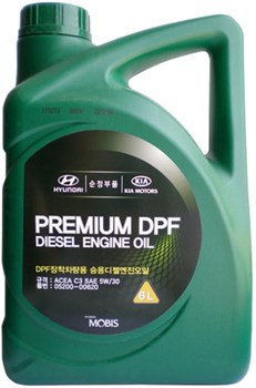 Hyundai Premium Dpf Diesel Масло моторное 5W30  6л   05200-00620 - фото 454532
