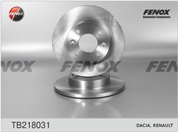 Fenox Диск тормозной передний RENAULT Logan  259x12   tb218031 - фото 454961