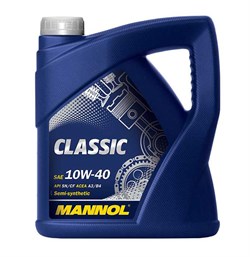 Mannol Classic 10W40 Масло моторное полусинтетическое  4л   cl40423 5353 - фото 472663