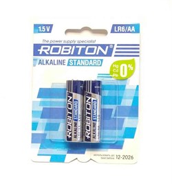 Robiton Standard Lr06 Bl2 Батарейка алкалиновая  1.5V   2шт. - фото 485976
