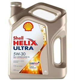 Shell Helix Ultra 5W30 Масло моторное синтетическое  4л - фото 489655
