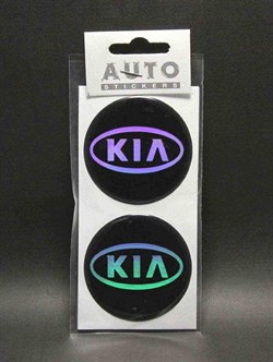 Эмблема на диски и колпаки KIA  60 мм   к-т 4 шт - фото 489802