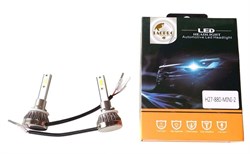 Led Headlight Mini 2 Лампа диод. H27  2шт,9-32V,6000K,6000Lm,радиат. 32992 - фото 489810