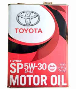Toyota Engine Oil Sp/gf6a 5W30 Масло моторное синтетическое  4л   08880-13705 - фото 489991