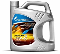Gazpromneft Premium N 5W40 Масло моторное синтетическое  4л   2389900144 - фото 490013