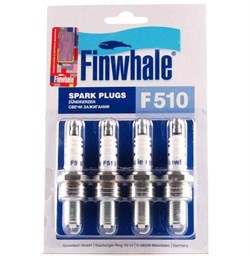 Finwhale F 510 Свечи зажигания  комплект 4 шт  2108-11  инжект.   f510 - фото 490229