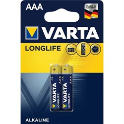 Varta Longlife 4103 Lr03 Bl2 Батарейка алкалиновая  1.5V   2шт. - фото 491852