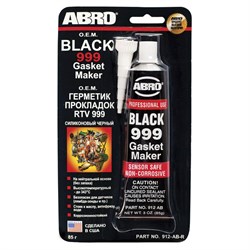 Abro Ab-999 Герметик силиконовый  черный   85г - фото 495521