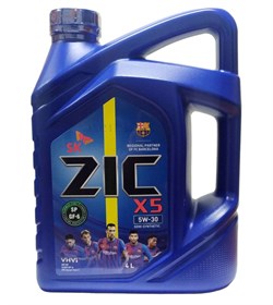 Zic X5 5W30 Масло моторное полусинтетическое  4л   162621 - фото 499826