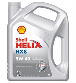 Shell Helix Hx8 5W40 Масло моторное синтетическое  4л   550052837 - фото 504910
