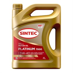 Sintec Platinum 7000 5W40 Масло моторное синтетическое  4л   600139 - фото 507200