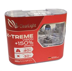 Clearlight X-treme Набор ламп галогеновых 55w+150%  H11 - фото 543664