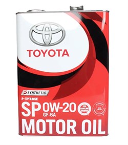 Toyota Engine Oil Sp/gf6a 0W20 Масло моторное синтетическое  4л   08880-13205 - фото 545798