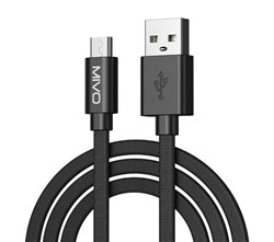 Mivo Mx-42m Кабель USB-micro USB  2.4A, 1м - фото 545867