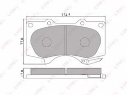 Lynx Колодки тормозные  bd7549 88929 - фото 546943