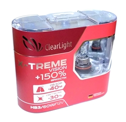 Clearlight X-treme Набор ламп галогеновых 60w+150%  HB3 - фото 550745