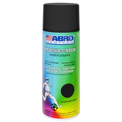 Abro Sp-013 Краска-грунт аэрозольная черная  473мл - фото 551694