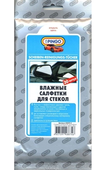 Pingo 85070-2 Салфетки влажные для стекол  20шт - фото 552046