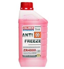 Zalmer Zr4000 Антифриз красный G12+  -40°C   1кг - фото 552152