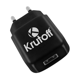 Krutoff Ch-02 СЗУ  USB, 2.1A   черное   03564 - фото 552829