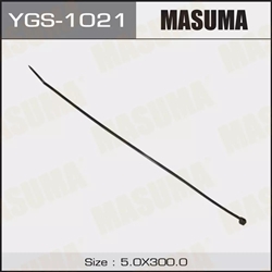 Masuma Хомут пластиковый 5x300мм  черный   ygs-1021 - фото 555655