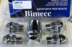 Bimecc Гайка колеса  секретка  12x1.5 конус  60°  к-т  UM115 - фото 557994