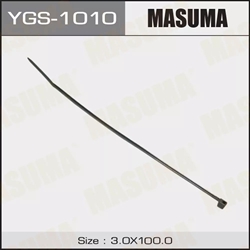 Masuma Хомут пластиковый 3x100мм  черный   ygs-1010 37629 - фото 559431