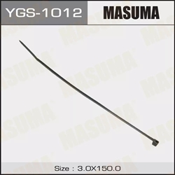 Masuma Хомут пластиковый 3x150мм  черный   ygs-1012 37630 - фото 559432