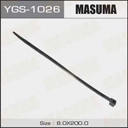 Masuma Хомут пластиковый 8x200мм  черный   ygs-1026 37645 - фото 559443