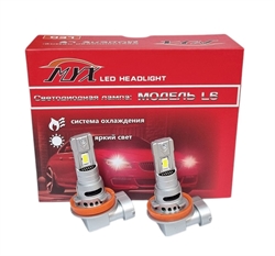 Myx Light L6 Лампа светодиодная  H11, csp3570, 22W, 12V, 6000K  2шт   myx01l611 16435 - фото 562882