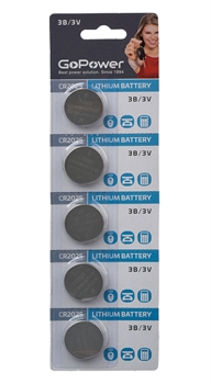 Gopower Cr-2025 Батарейка литиевая  1шт 38157 - фото 567066