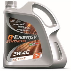 G-energy Synthetic Active 5W40 Масло моторное синтетическое  4л   253142410 39656 - фото 571692