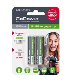 Gopower Hr06 1300 Mah Aa Аккумулятор  2шт 38472 - фото 572783