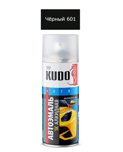 Kudo Ku-4034 Краска аэрозольная 601 черный  520мл 38302 - фото 573585