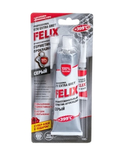 Felix Герметик высокотемпературный серый  100г   411040110 38662 - фото 573672