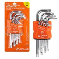 Airline Набор звездочек TORX с отверстием коротких  9 пр.   at-9-23 40156