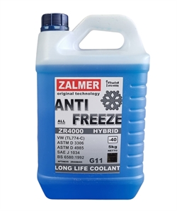 Zalmer Zr4000 Антифриз синий G11  -40°C   5кг   zr40b005 35741