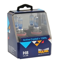 Маяк Набор ламп галогеновых 35W  H8  4000K  72820ac+130 17264